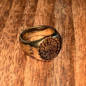 FOSSIL Stainless Steel Ring - Sz 10